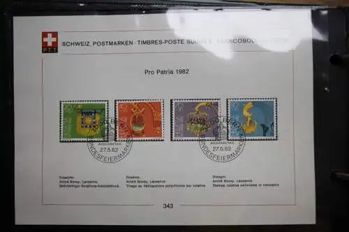Schweiz Ersttagsblätter 1997-2001 im Post-Binder #LZ781