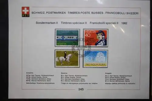 Schweiz Ersttagsblätter 1997-2001 im Post-Binder #LZ781