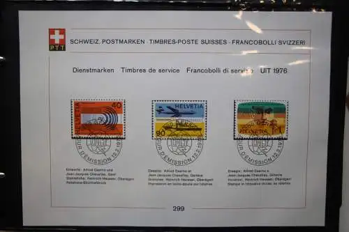 Schweiz Ersttagsblätter 1997-2001 im Post-Binder #LZ781