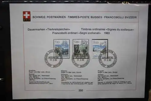 Schweiz Ersttagsblätter 1997-2001 im Post-Binder #LZ781