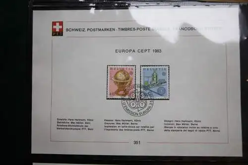 Schweiz Ersttagsblätter 1997-2001 im Post-Binder #LZ781