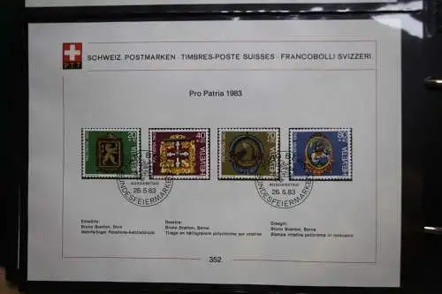 Schweiz Ersttagsblätter 1997-2001 im Post-Binder #LZ781