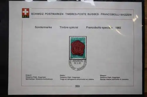 Schweiz Ersttagsblätter 1997-2001 im Post-Binder #LZ781