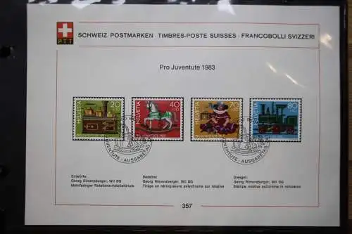 Schweiz Ersttagsblätter 1997-2001 im Post-Binder #LZ781