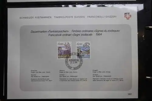 Schweiz Ersttagsblätter 1997-2001 im Post-Binder #LZ781
