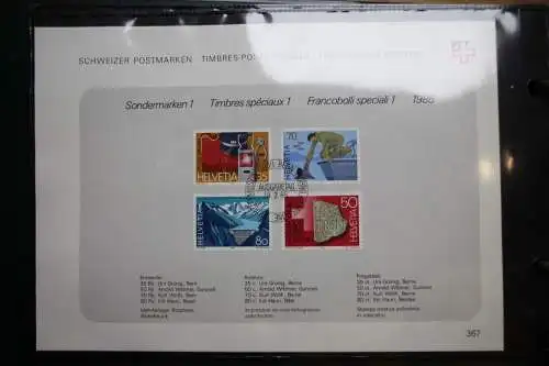 Schweiz Ersttagsblätter 1997-2001 im Post-Binder #LZ781
