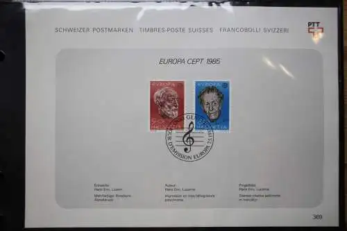 Schweiz Ersttagsblätter 1997-2001 im Post-Binder #LZ781