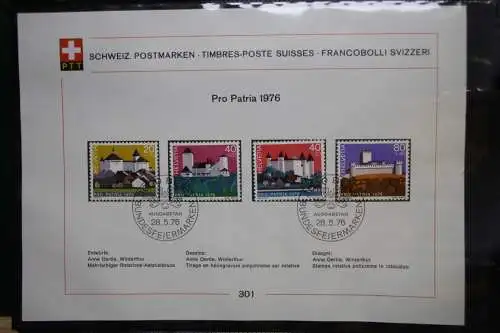 Schweiz Ersttagsblätter 1997-2001 im Post-Binder #LZ781