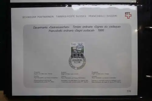 Schweiz Ersttagsblätter 1997-2001 im Post-Binder #LZ781