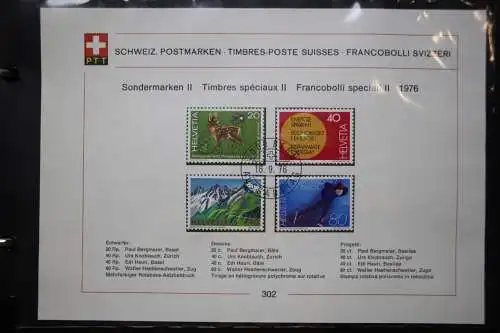 Schweiz Ersttagsblätter 1997-2001 im Post-Binder #LZ781