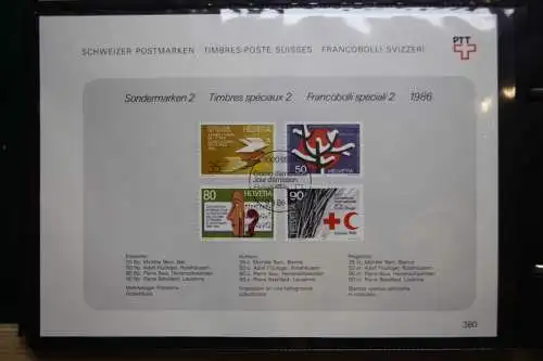 Schweiz Ersttagsblätter 1997-2001 im Post-Binder #LZ781