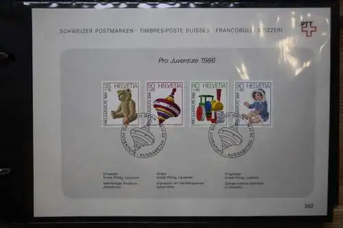 Schweiz Ersttagsblätter 1997-2001 im Post-Binder #LZ781