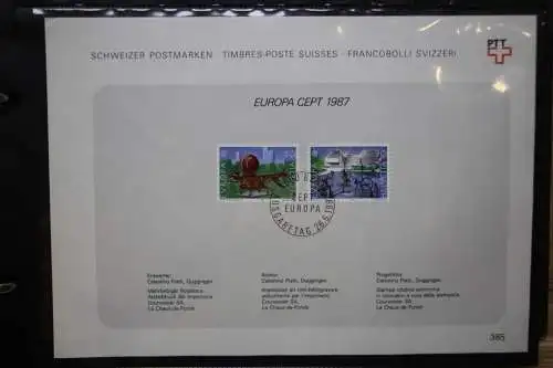 Schweiz Ersttagsblätter 1997-2001 im Post-Binder #LZ781