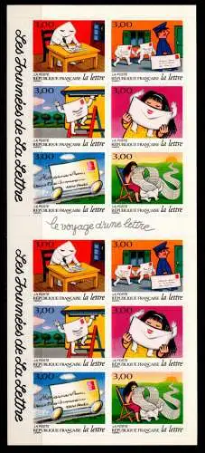 Frankreich 3203-3208 postfrisch als Markenheftchen #OK223