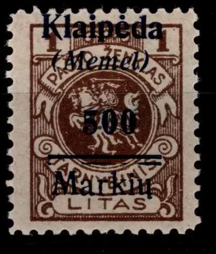 Memel 134 VI postfrisch #OK611