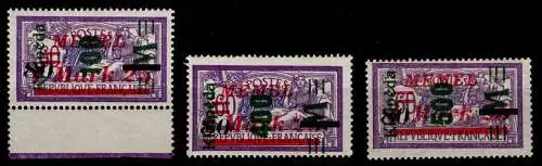 Memel 164-166 III postfrisch geprüft Huylmans BPP #OK614