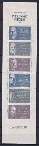 Frankreich 2592-2597 postfrisch als Markenheftchen #OK286