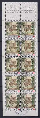 Frankreich 3091 gestempelt als H-Blatt #OK233
