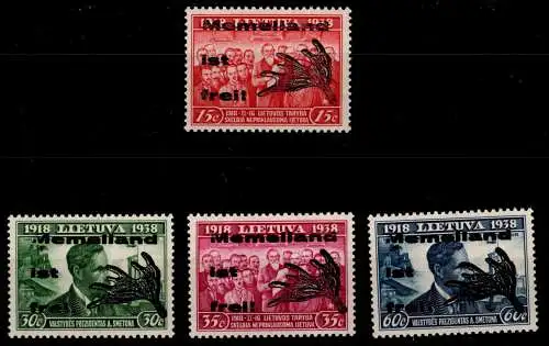 Memel I-IV Typ II postfrisch geprüft Dr. Petersen BPP #OK645