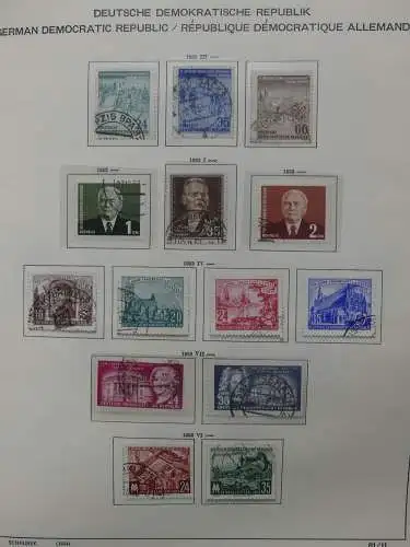 DDR komplett gestempelt von 1949-1972 im Schaubek Binder #LZ768