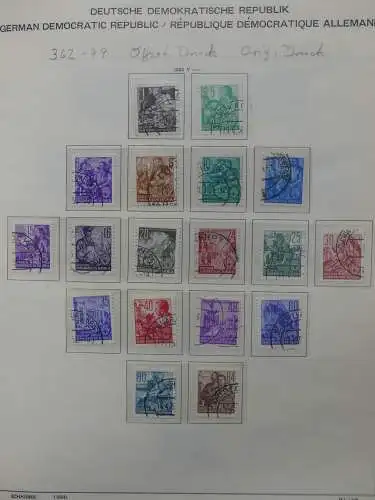DDR komplett gestempelt von 1949-1972 im Schaubek Binder #LZ768