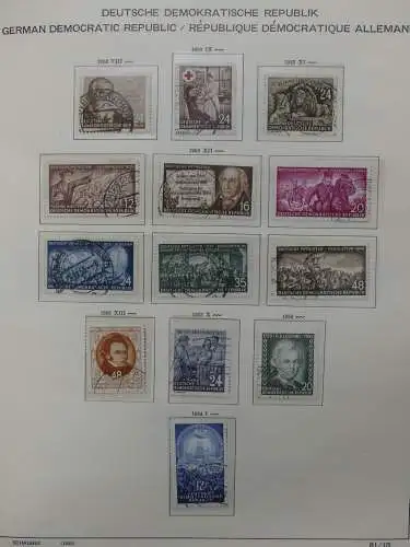 DDR komplett gestempelt von 1949-1972 im Schaubek Binder #LZ768