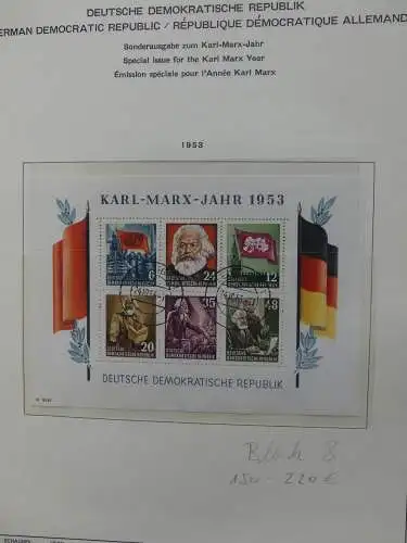 DDR komplett gestempelt von 1949-1972 im Schaubek Binder #LZ768