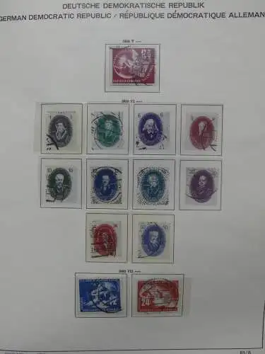 DDR komplett gestempelt von 1949-1972 im Schaubek Binder #LZ768