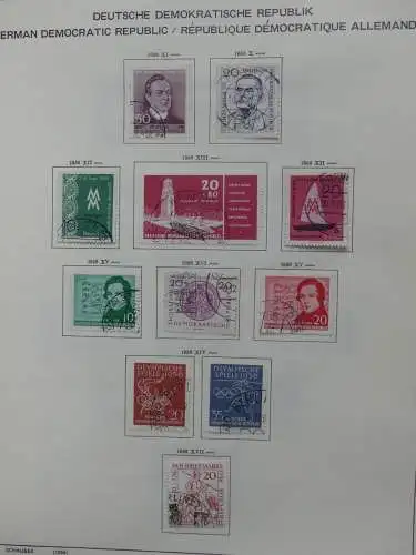 DDR komplett gestempelt von 1949-1972 im Schaubek Binder #LZ768