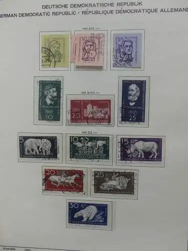 DDR komplett gestempelt von 1949-1972 im Schaubek Binder #LZ768
