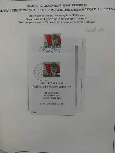 DDR komplett gestempelt von 1949-1972 im Schaubek Binder #LZ768