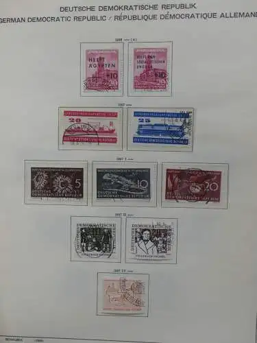 DDR komplett gestempelt von 1949-1972 im Schaubek Binder #LZ768