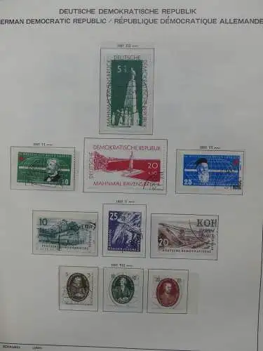 DDR komplett gestempelt von 1949-1972 im Schaubek Binder #LZ768