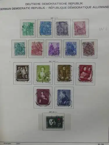 DDR komplett gestempelt von 1949-1972 im Schaubek Binder #LZ768