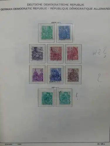 DDR komplett gestempelt von 1949-1972 im Schaubek Binder #LZ768