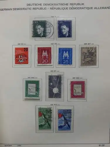 DDR komplett gestempelt von 1949-1972 im Schaubek Binder #LZ768