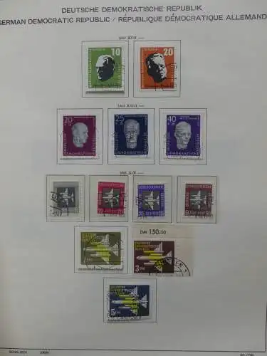 DDR komplett gestempelt von 1949-1972 im Schaubek Binder #LZ768