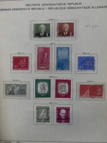 DDR komplett gestempelt von 1949-1972 im Schaubek Binder #LZ768