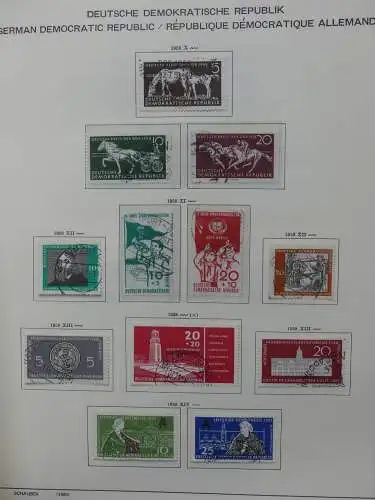 DDR komplett gestempelt von 1949-1972 im Schaubek Binder #LZ768