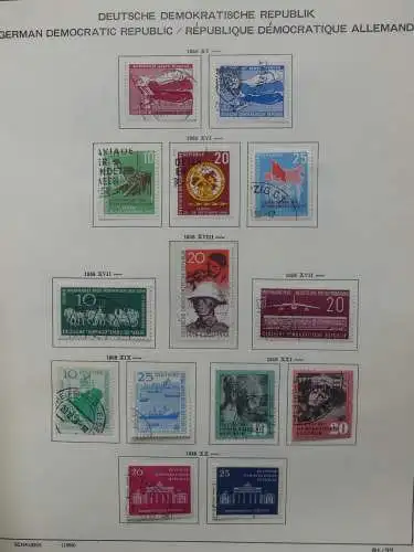 DDR komplett gestempelt von 1949-1972 im Schaubek Binder #LZ768