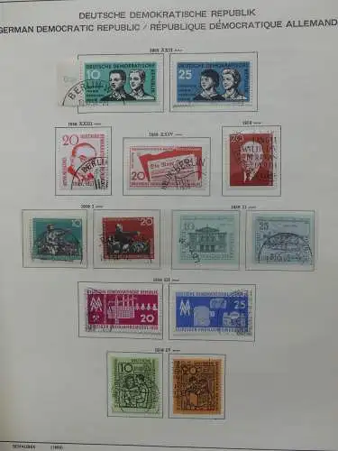 DDR komplett gestempelt von 1949-1972 im Schaubek Binder #LZ768