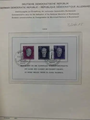 DDR komplett gestempelt von 1949-1972 im Schaubek Binder #LZ768