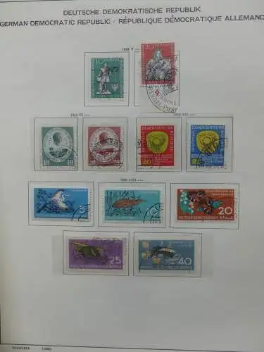 DDR komplett gestempelt von 1949-1972 im Schaubek Binder #LZ768