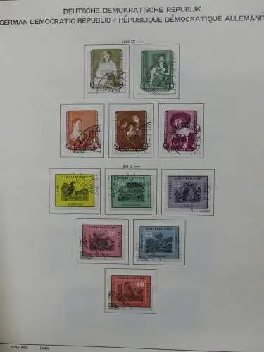 DDR komplett gestempelt von 1949-1972 im Schaubek Binder #LZ768