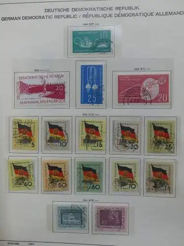 DDR komplett gestempelt von 1949-1972 im Schaubek Binder #LZ768