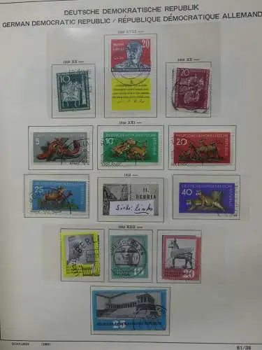 DDR komplett gestempelt von 1949-1972 im Schaubek Binder #LZ768