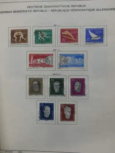 DDR komplett gestempelt von 1949-1972 im Schaubek Binder #LZ768