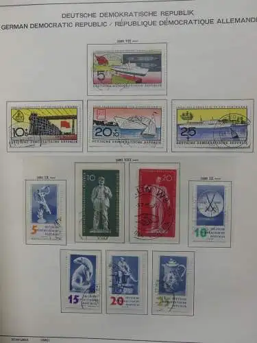 DDR komplett gestempelt von 1949-1972 im Schaubek Binder #LZ768