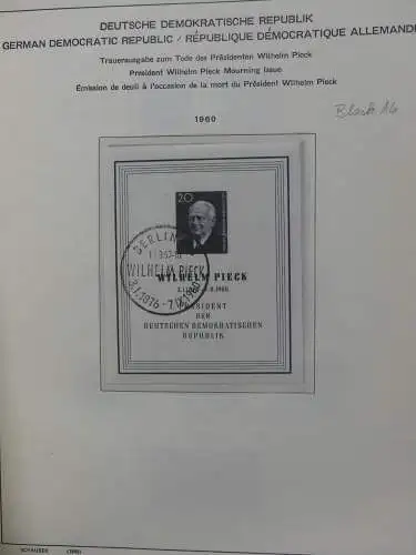 DDR komplett gestempelt von 1949-1972 im Schaubek Binder #LZ768