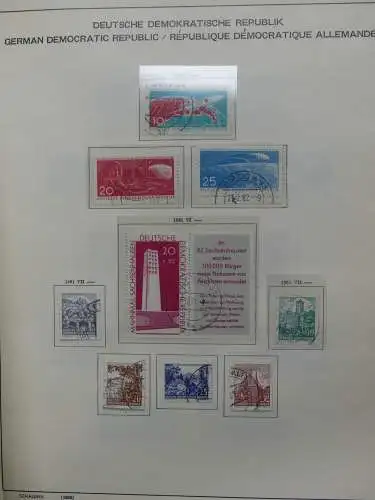 DDR komplett gestempelt von 1949-1972 im Schaubek Binder #LZ768